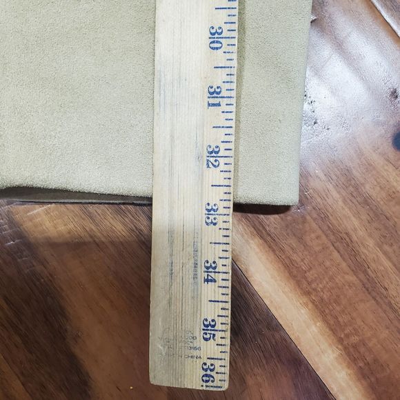 Vintage Banana Republic Heavy Duty Tan Suede Leather Button Jacket men’s Large - Picture 8 of 12